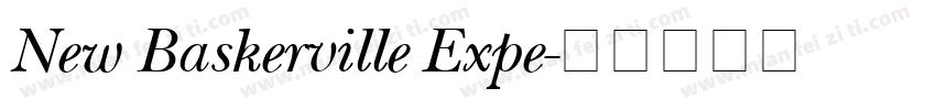New Baskerville Expe字体转换
